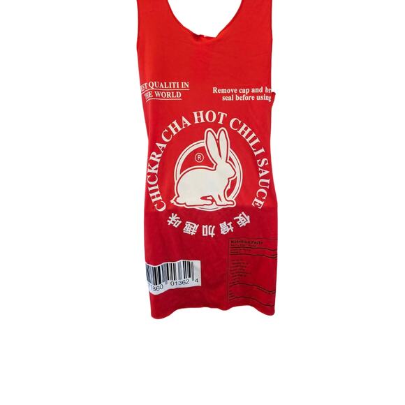 Sriracha sz 6 - 8 red woman's dress Halloween costume short lightweight Small - Picture 3 of 6